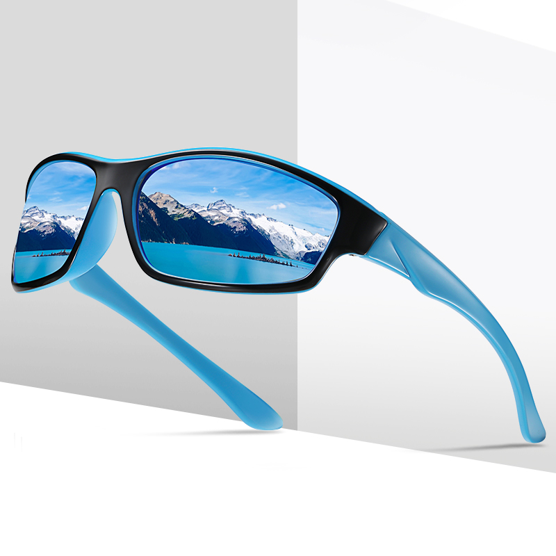 TR90 Gafas de sol deportivas de montura completa Gafas de ciclismo al aire libre para hombres Suministro de gafas de sol polarizadas coloridas al por mayor En stock